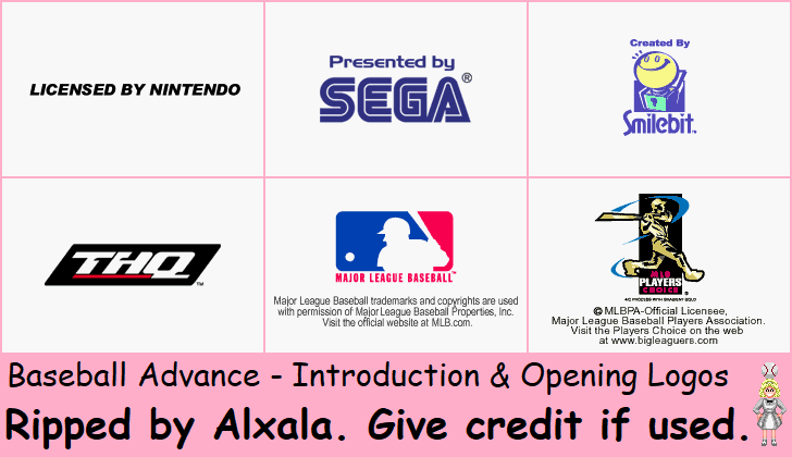 Baseball Advance - Introduction & Opening Logos