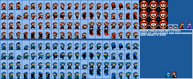 Mario (Mega Man NES-Style)
