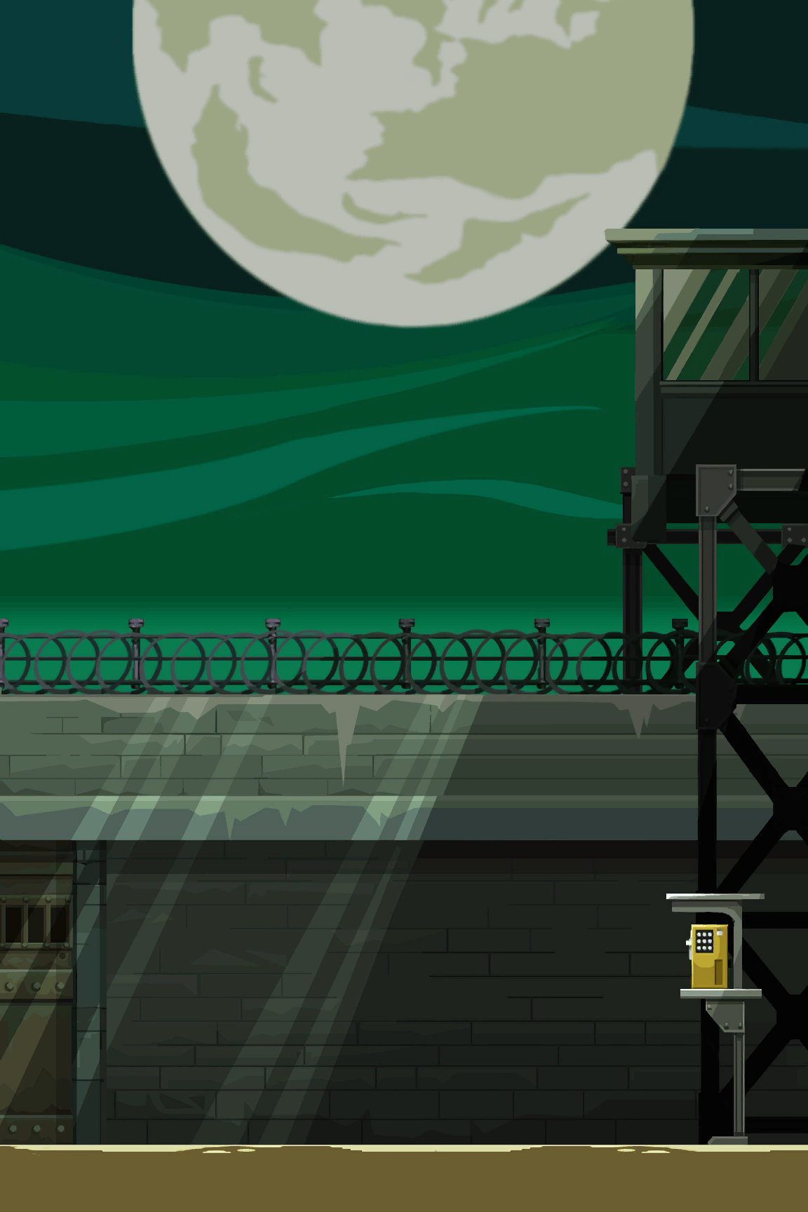 Ghost Trick: Phantom Detective HD - Moonlit Courtyard