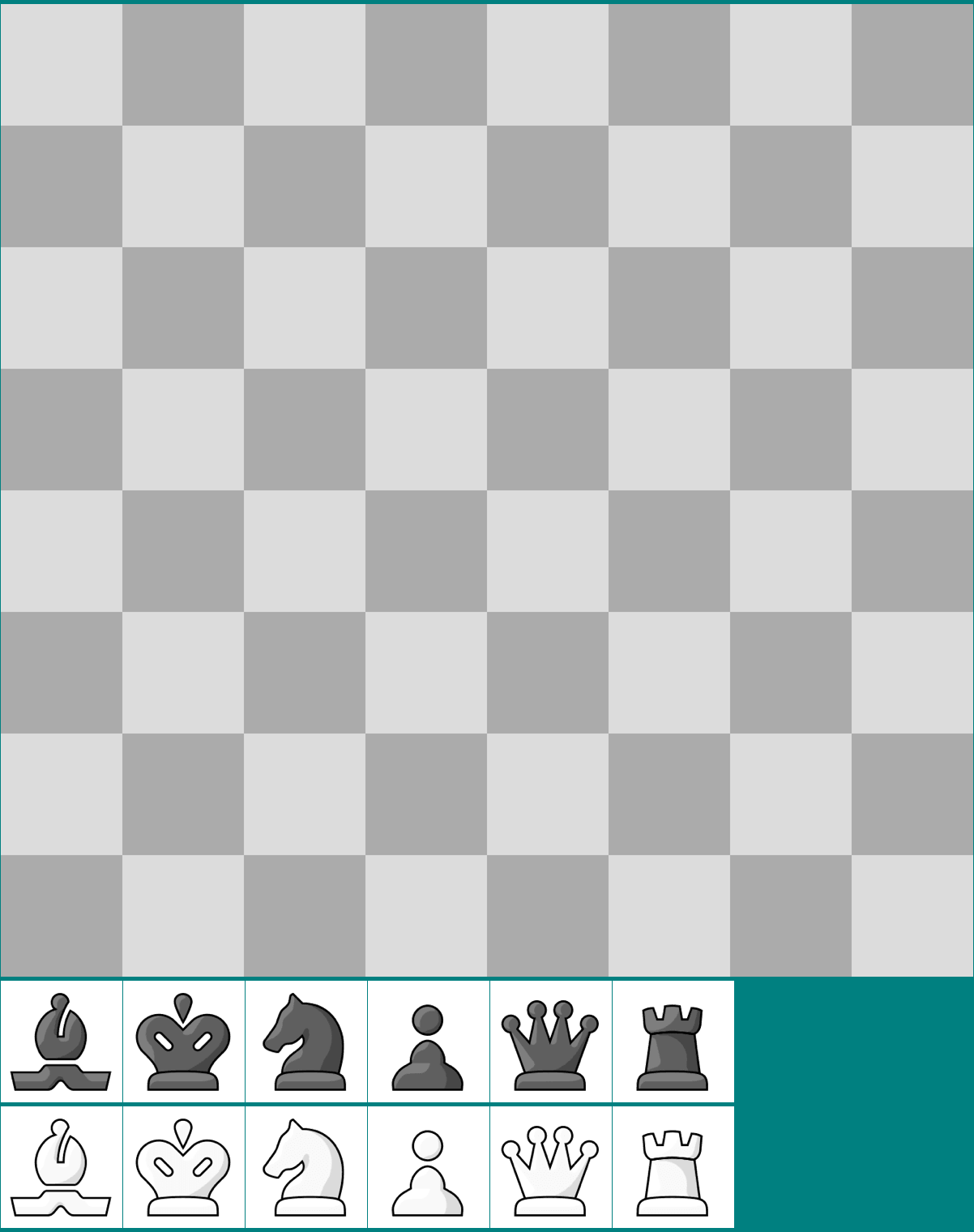 Board and Chess Pieces (Light)