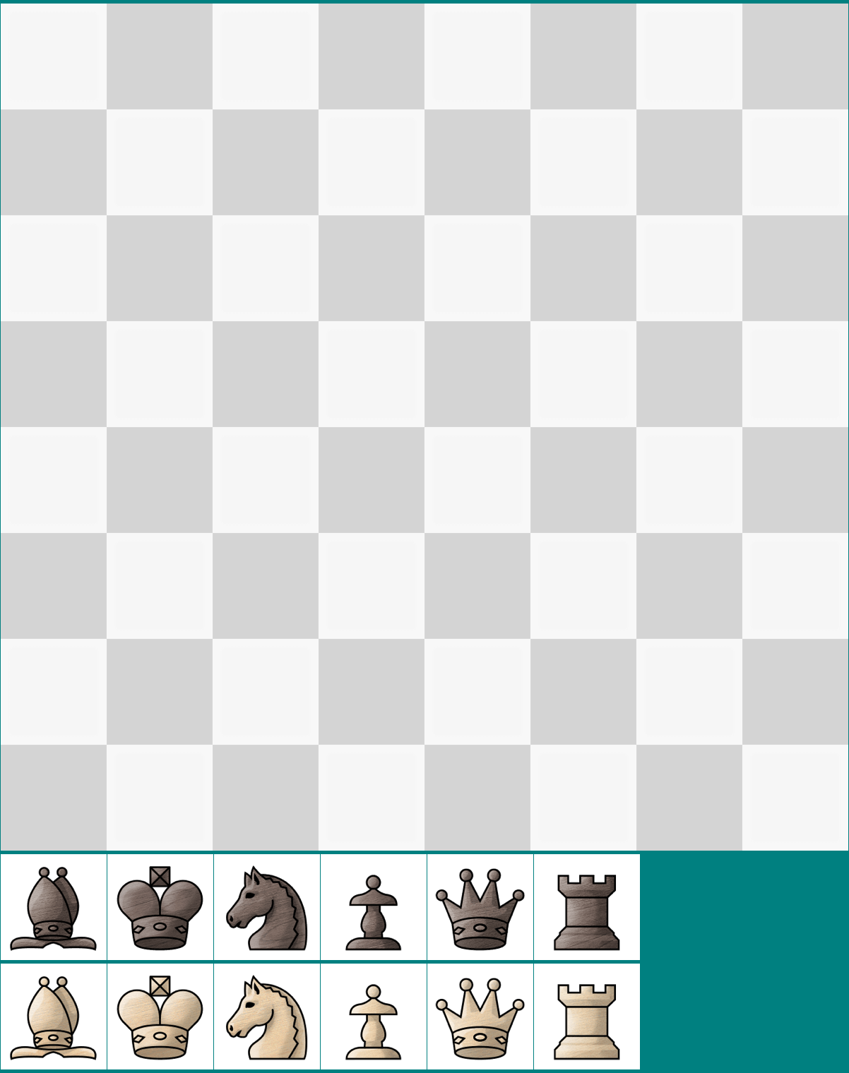 Chess - Board and Chess Pieces (Nature)