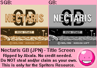 Nectaris GB (JPN) - Title Screen