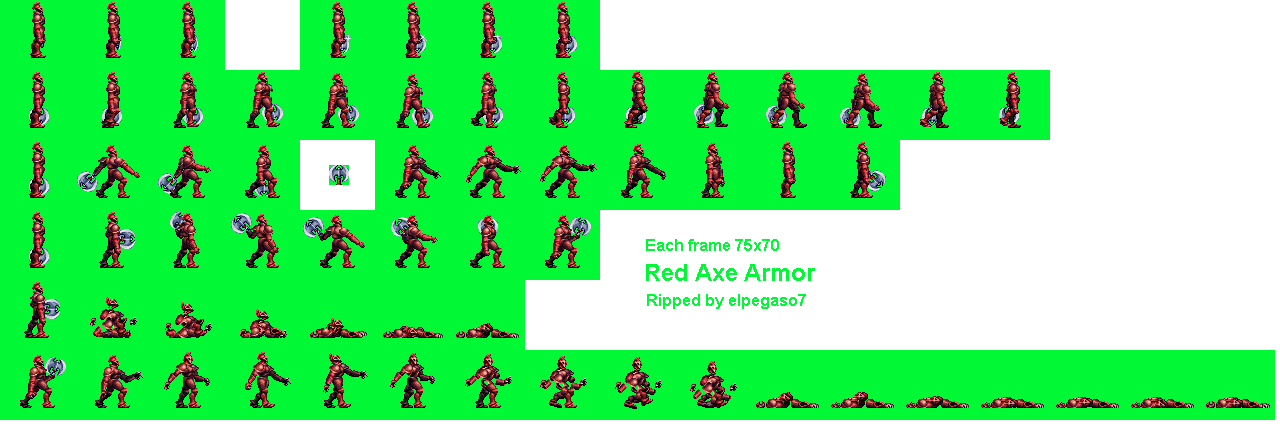 Castlevania: Portrait of Ruin - Red Axe Armor