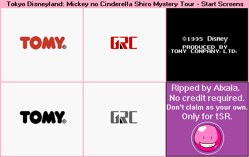 Tokyo Disneyland: Mickey no Cinderella Shiro Mystery Tour - Start Screens