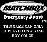 Matchbox Emergency Patrol - Game Boy Error Message