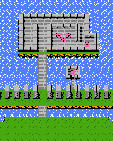 Fire Emblem: Gaiden (JPN) - Map 15 (Sluice Gate)