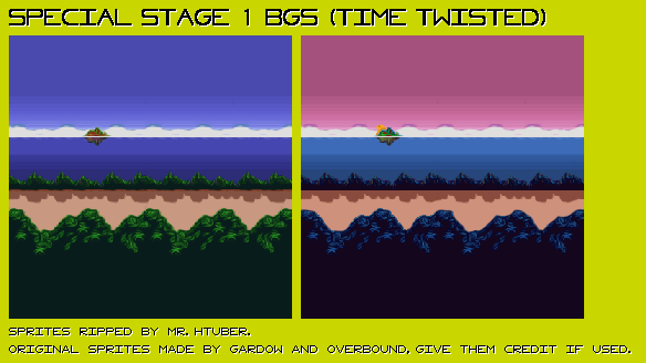 Sonic Time Twisted - Special Stage 1 Backgrounds