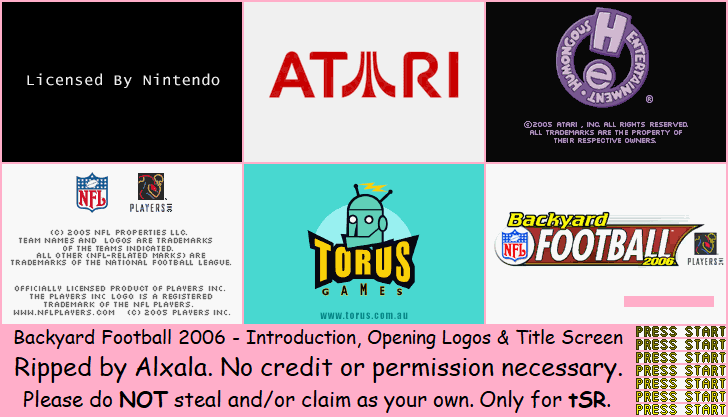 Introduction, Opening Logos & Title Screen