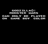 Game Boy Error Message