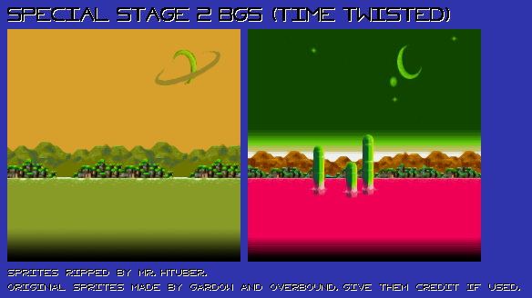 Sonic Time Twisted - Special Stage 2 Backgrounds