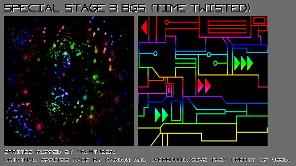 Sonic Time Twisted - Special Stage 3 Backgrounds