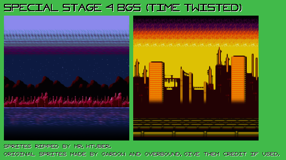 Sonic Time Twisted - Special Stage 4 Backgrounds