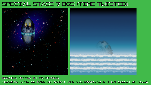 Sonic Time Twisted - Special Stage 7 Backgrounds