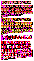 Rayman Kart - Fonts