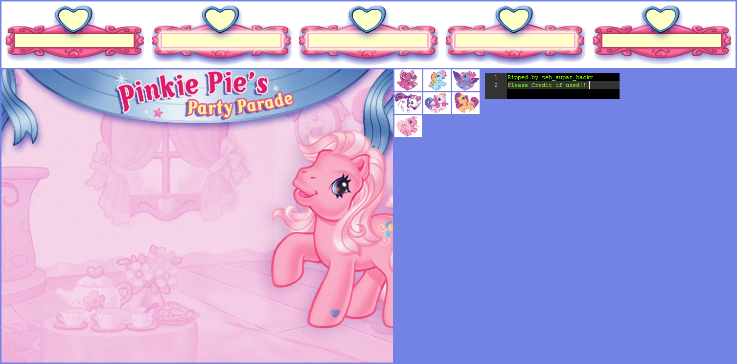 My Little Pony: Pinkie's Party Parade - Login