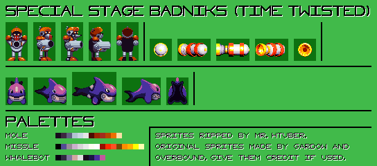 Sonic Time Twisted - Badniks (Special Stage)