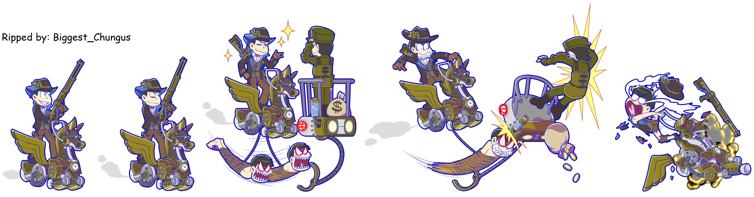 Osomatsu-san Hesokuri Wars: Battle of the NEETs - Karamatsu (Steampunk)