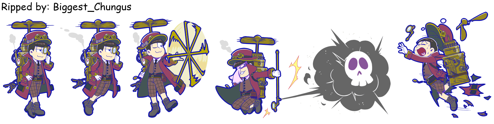 Osomatsu-san Hesokuri Wars: Battle of the NEETs - Todomatsu (Steampunk)