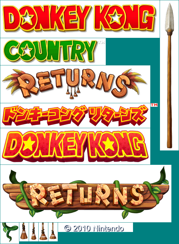 Donkey Kong Country Returns - Title Screen