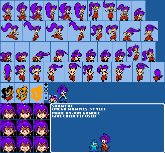 Shantae Customs - Shantae (Mega Man NES-Style)