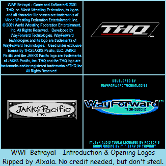 WWF Betrayal - Introduction & Opening Logos