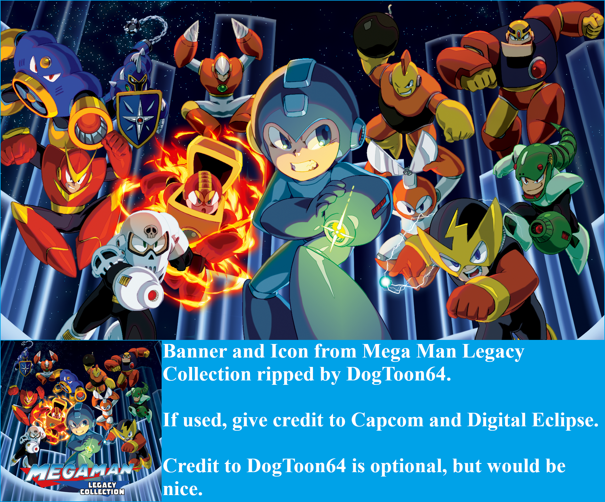 Mega Man Legacy Collection - Banner & Icon