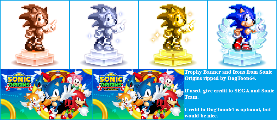 Sonic Origins - Trophy Banner & Icons
