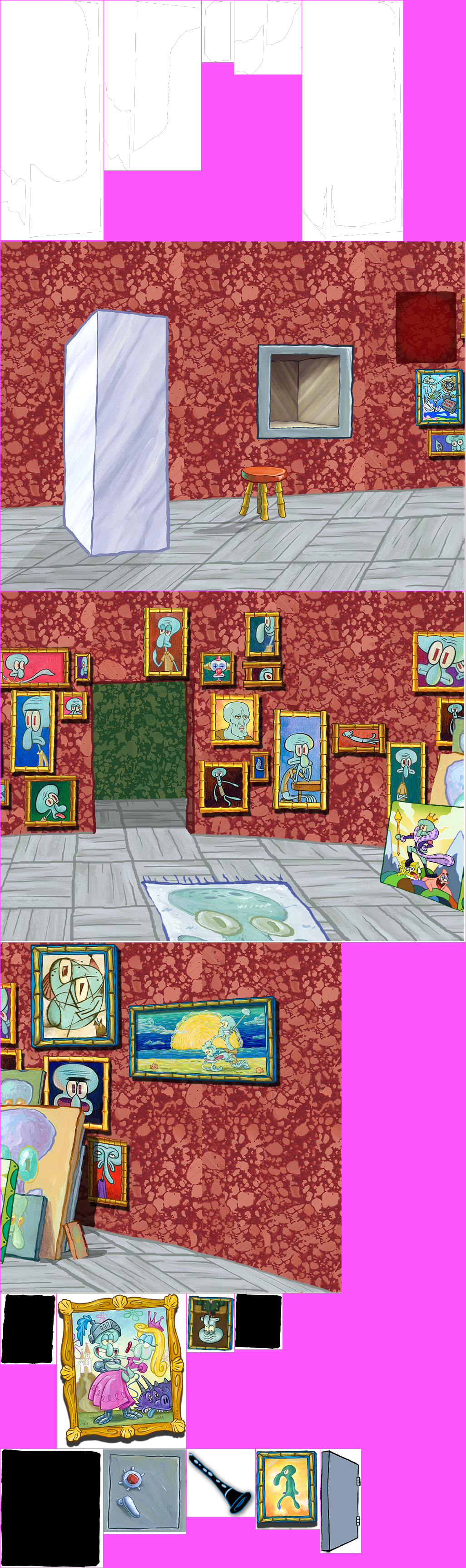 Squidward's Painting Room