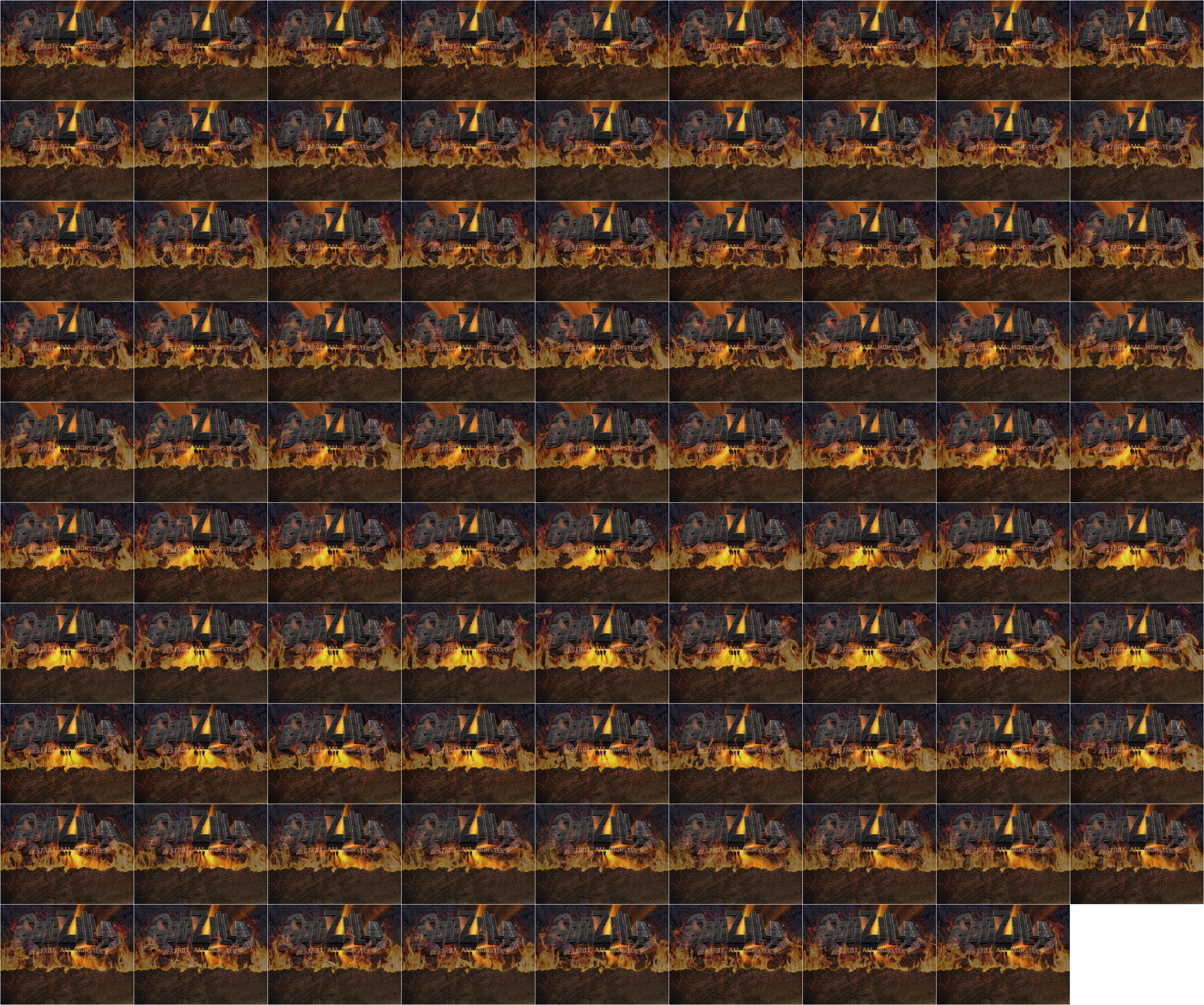 Godzilla Destroy All Monsters Melee - Monster Select Background