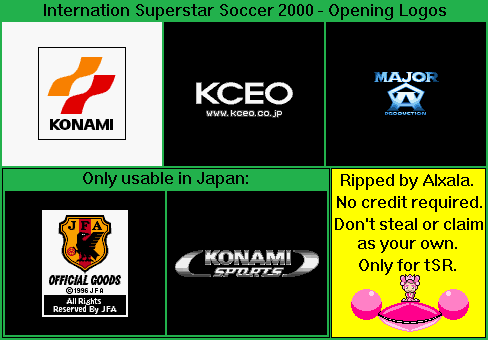 International Superstar Soccer 2000 - Opening Logos