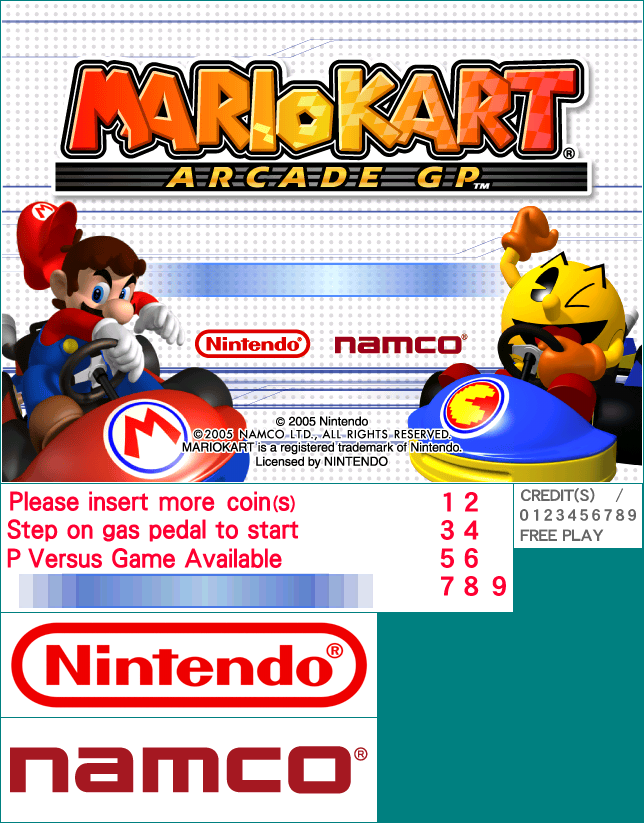 Mario Kart Arcade GP - Title Screen