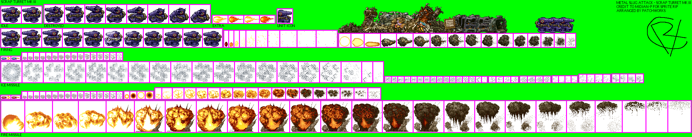 Metal Slug Attack - Scrap Turret MK III