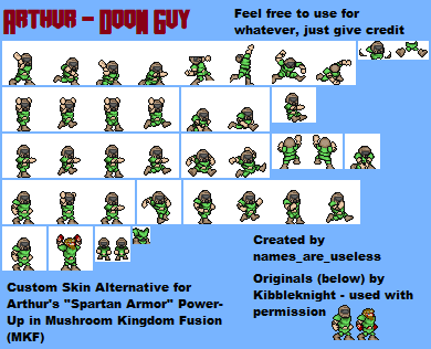 Mushroom Kingdom Fusion - Arthur (Doom Guy)