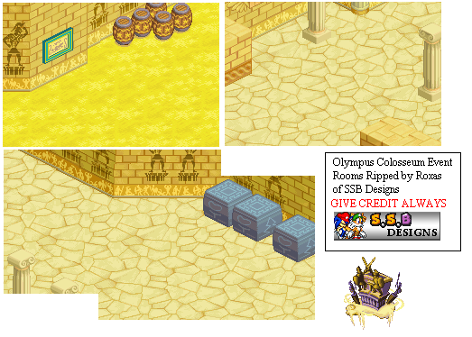 Kingdom Hearts: Chain of Memories - Olympus Colosseum Event Rooms