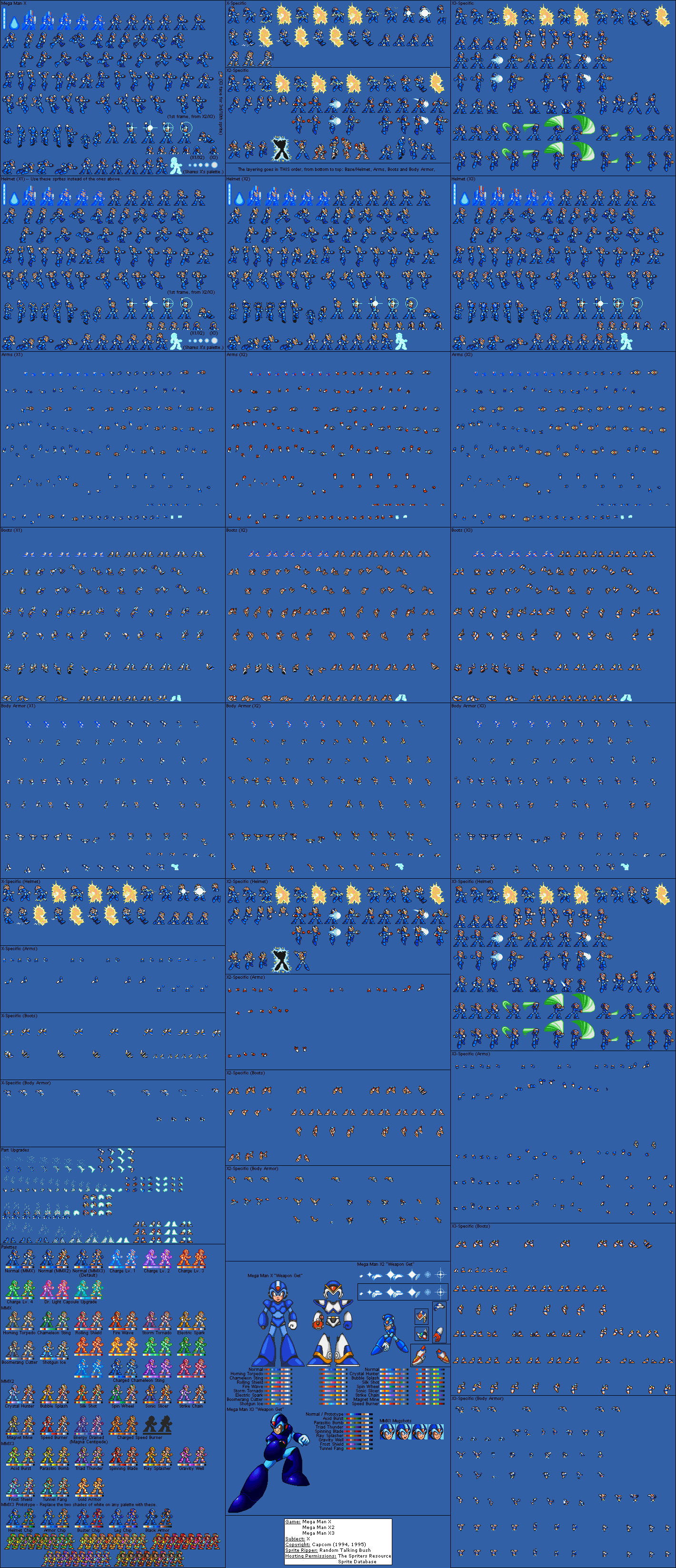 megaman x sprite sheet megaman x3 sprite sheet