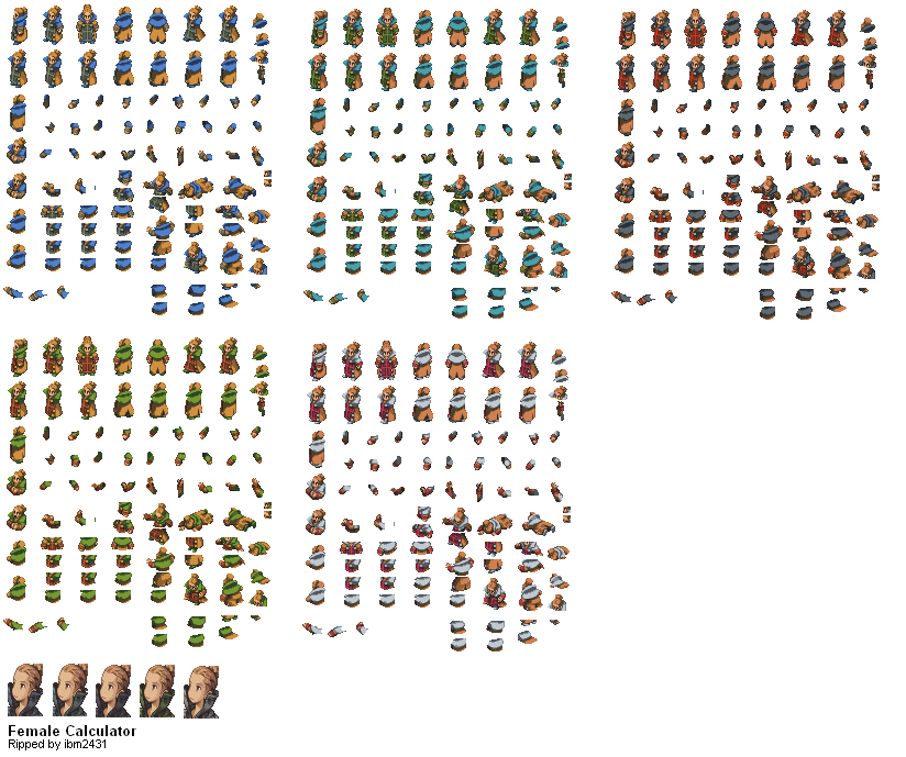 Final Fantasy Tactics - Calculator (Female)
