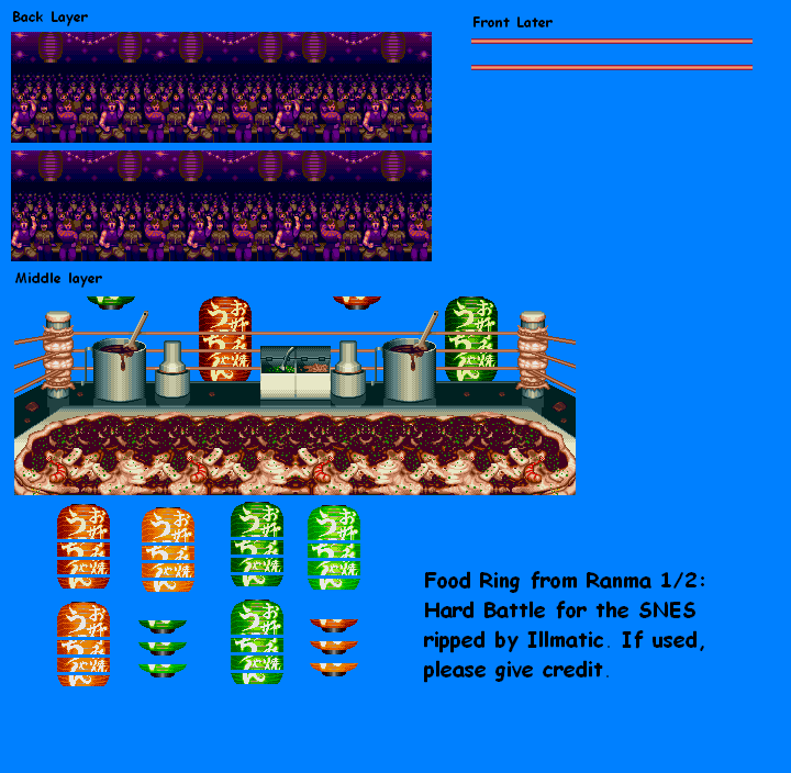 Ranma ½: Hard Battle - Food Arena Stage