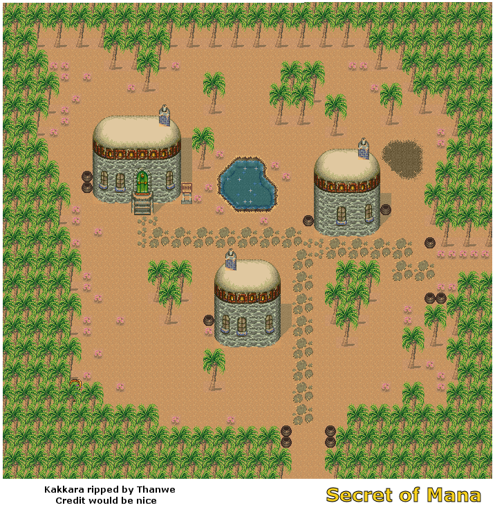 Secret of Mana - Kakkara (Exterior)