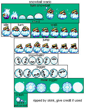 Wario Land 4 - Wario (Snowball)