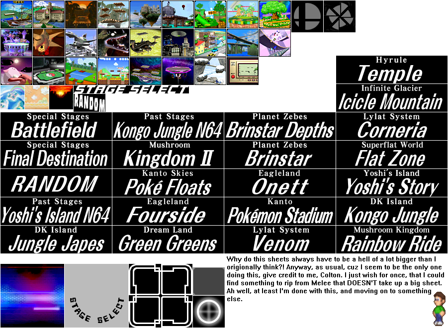 Super Smash Bros. Melee - Stage Select