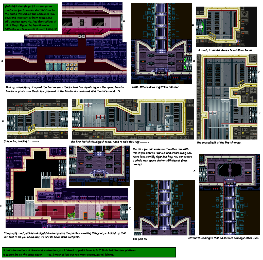 Metroid Fusion - Backgrounds