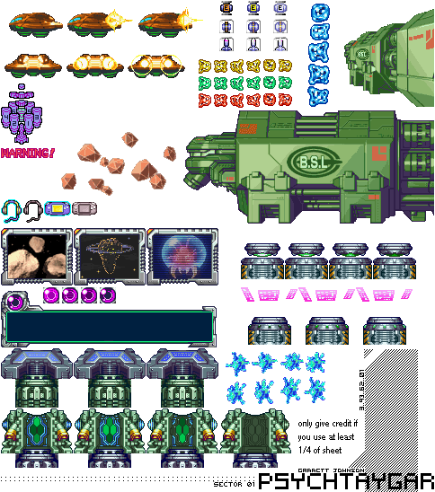 Metroid Fusion - General Sprites