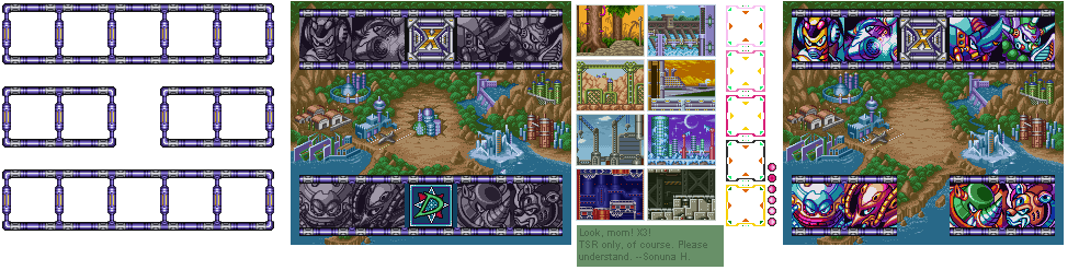 Mega Man X3 - Stage Select Screen