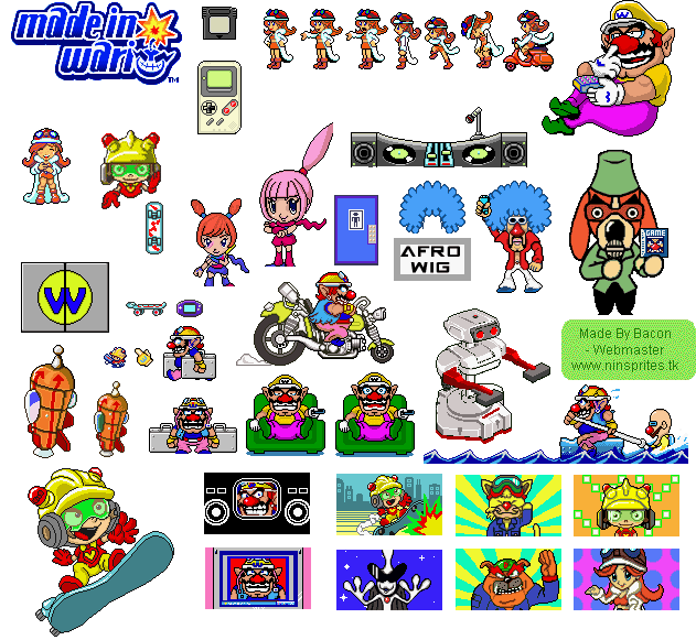 WarioWare, Inc.: Mega Microgames! - General Sprites