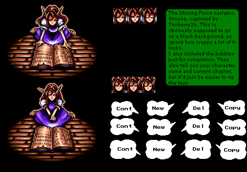 Shining Force 1: The Legacy of Great Intention - Simone / File Select
