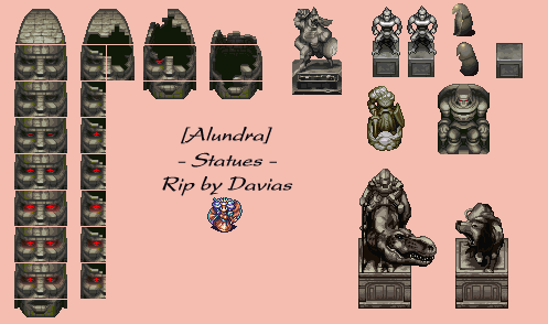 Alundra - Statues