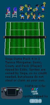 SEGA Game Pack 4-in-1 - Sonic and Tennis Minigame