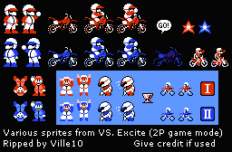 VS. Excitebike (JPN) - VS. Excite Sprites