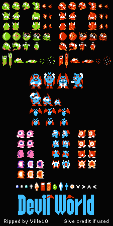 Devil World - General Sprites