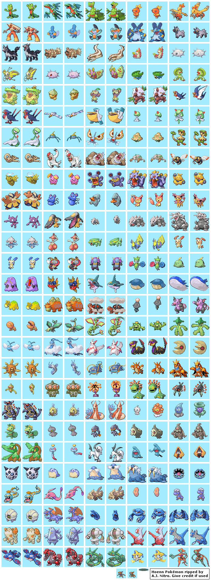 pokemon sprites gen 3